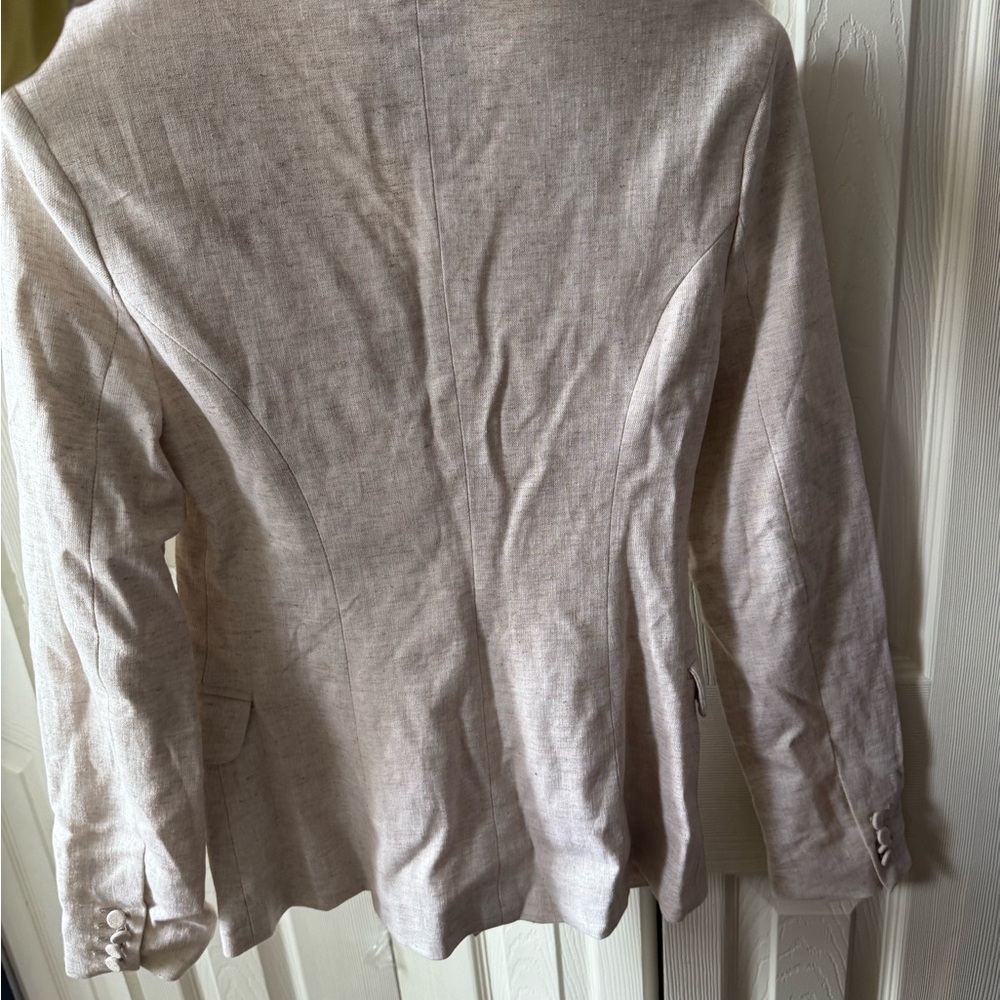 Linen Abercrombie & Fitch Cream Blazer - Picture 4 of 5
